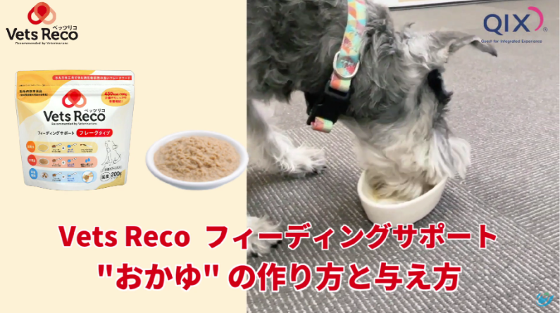 『Vets Reco ベッツリコ フィーディングサポート』～おかゆでの作り方と与え方～