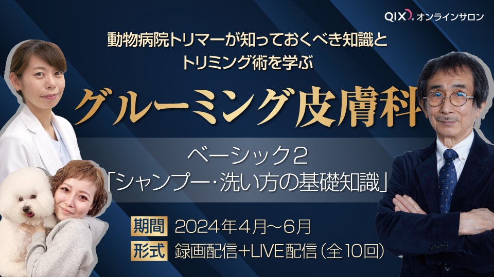 動物病院トリマーが知っておくべき知識とトリミング術を学ぶ　グルーミング皮膚科　～ベーシック2～
